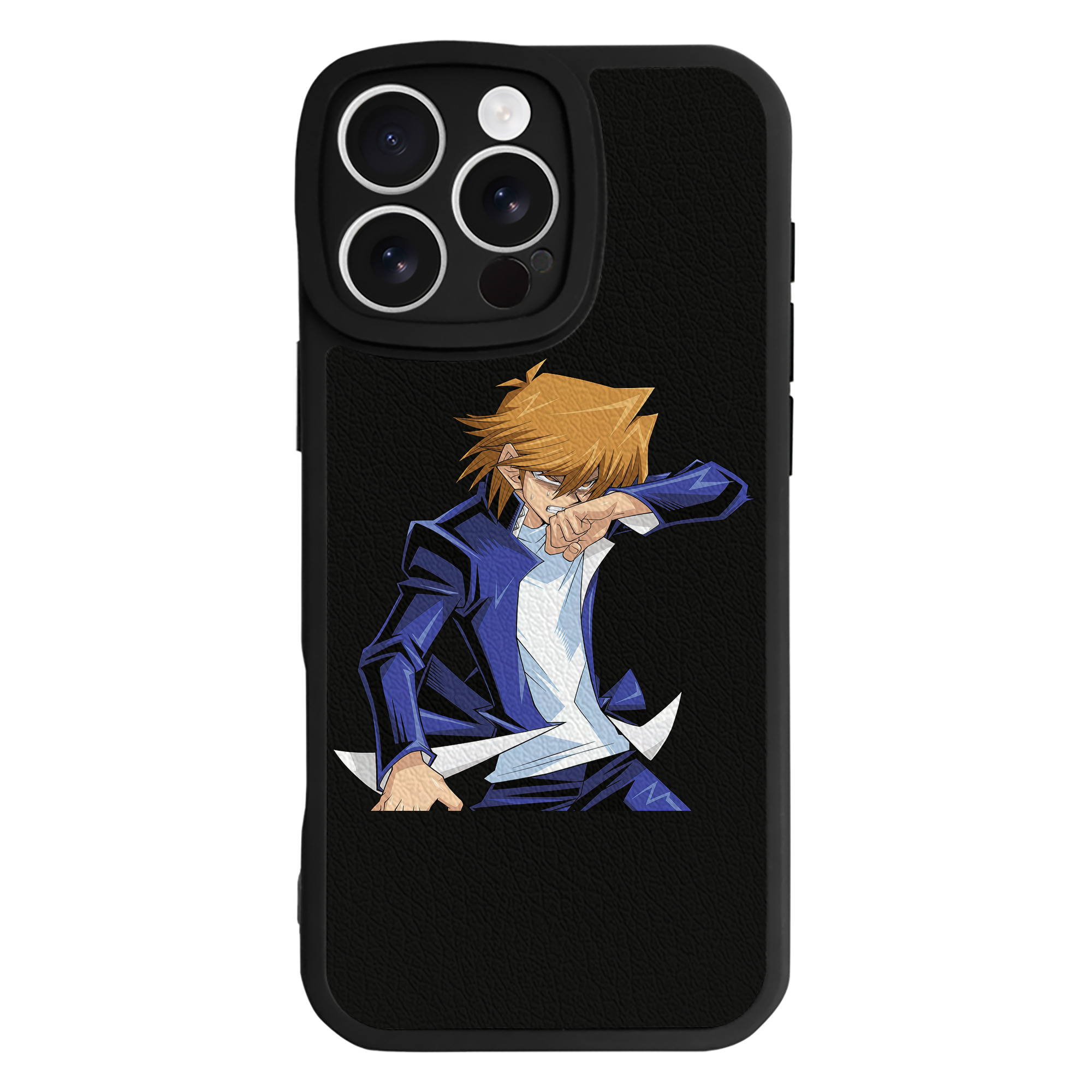 （画像用） 遊☆戯☆王 Yu-Gi-Oh! 【iPhone 16シリーズ対応】シリコンスマホケース（レザー調） 材質：シリコン